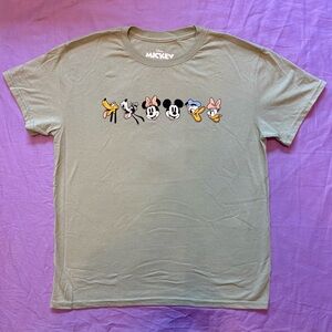 Disney Mickey and Friends Olive Tee Size XL